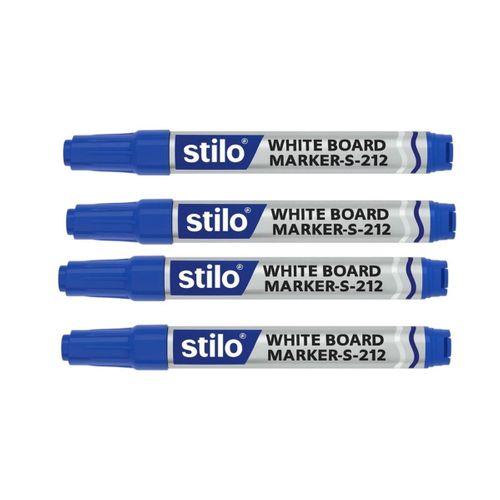 STİLO BEYAZ TAHTA KALEMİ DOLDURULABİLİR MAVİ ( 4 Adet )