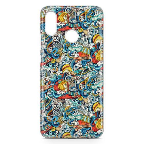 Huawei P20 Lite Kılıf Uludağ Doodle Arka Kapak Koruma Desenli Full Koruyucu