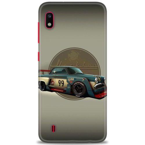 Samsung Galaxy A10 Kılıf HD Baskılı Kılıf - Klasik Araba + Tam Ekran Koruyucu