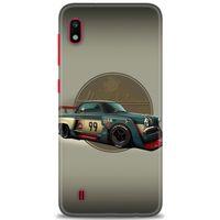 Samsung Galaxy A10 Kılıf HD Baskılı Kılıf - Klasik Araba + Tam Ekran Koruyucu