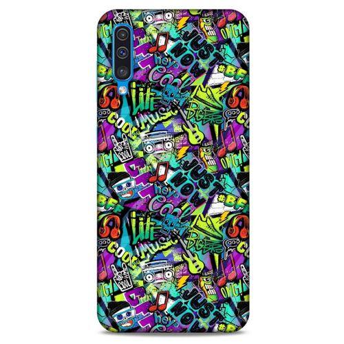 Graffitix (1) Desenli Silikon Kapak Samsung Galaxy A50 Kılıf
