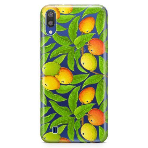Samsung Galaxy M10 Kılıf Mango Çiçekleri Arka Kapak Koruma Desenli Full Koruyucu