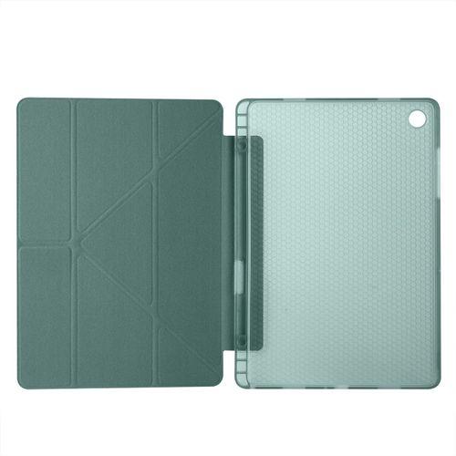 Galaxy Tab A11 Plus Kılıf Zore Tri Folding Kalem Bölmeli Standlı Kılıf