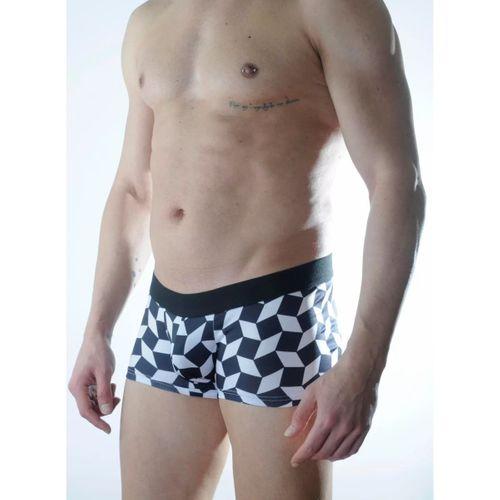 Erkek 3d Küp Desenli Boxer