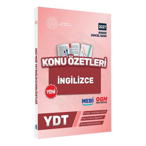 2027 YDT MEBİ-OGM İngilizce Pratik Konu Özet Kitabı RENKLİ A4 Boyut Görsel Destekli BASKI ÜCRETİ