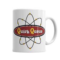 Atomic Symbol Quck Queue Logo Kupa Bardak Porselen