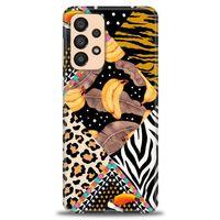 Samsung Galaxy A33 5G Kılıf HD Baskılı Kılıf - Muz Papağan + Tam Ekran Koruyucu