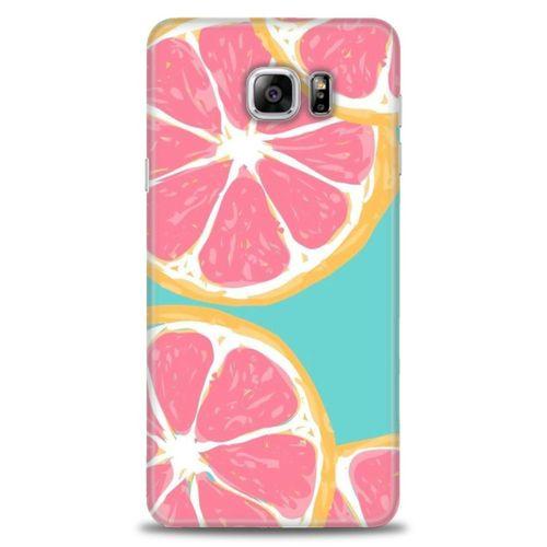 Samsung Galaxy Note 5 Kılıf HD Baskılı Kılıf - Pembe Limon + Tam Ekran Koruyucu