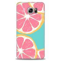 Samsung Galaxy Note 5 Kılıf HD Baskılı Kılıf - Pembe Limon + Tam Ekran Koruyucu