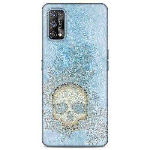 Lopard Oppo Realme 7 Pro Uyumlu Kılıf Tattoo's (18) Telefon Kılıfları Mavi