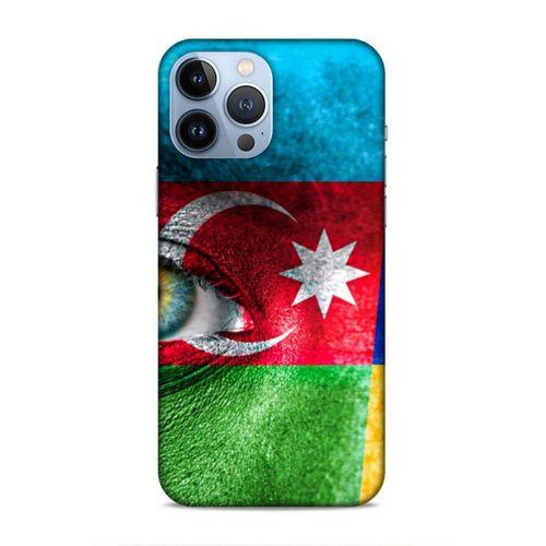 Apple iPhone 13 Pro Max Uyumlu Kılıf Azarbaijan (42) Rugged Armor Kılıf Göz Bayrak