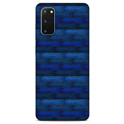 Samsung Galaxy S20 Kılıf Patchwork (43) Thin Fit Kılıf Mavi Tonları