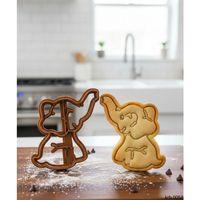 Yavru Fil Figürlü Kurabiye Kalıbı ve Hamur Kesici – Şeker Hamuru ve Oyun Hamuru İçin Tek Parça Kalıp