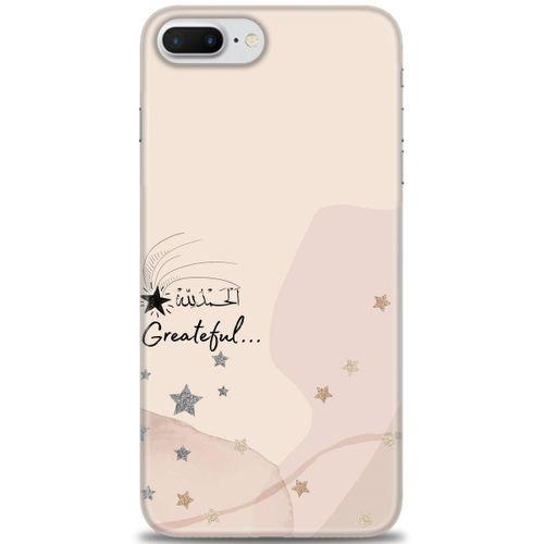 iPhone 8 Plus Kılıf HD Baskılı Kılıf - Greateful + Tam Ekran Koruyucu