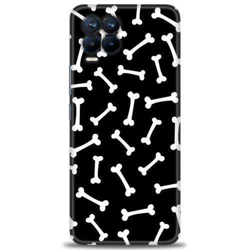 Realme 8 Pro Kılıf HD Baskılı Kılıf - Kemikler + Tam Ekran Koruyucu