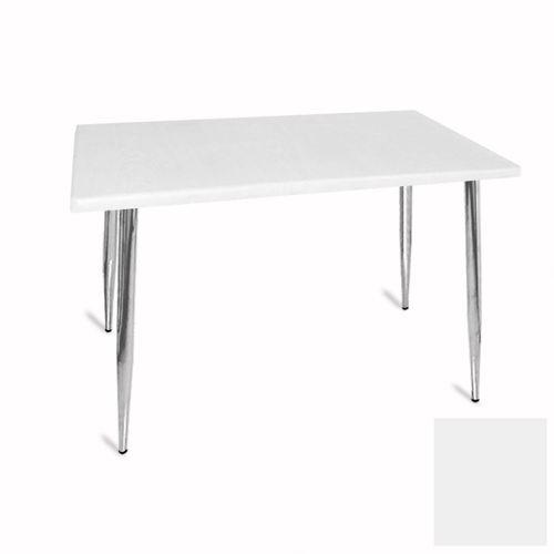 Dockers Manolya Mutfak Masası 80x120 Kromnikel (Werzalit, Wermodin ve Allzalit Tabla) - Beyaz
