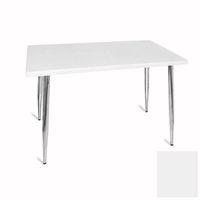 Dockers Manolya Mutfak Masası 80x120 Kromnikel (Werzalit, Wermodin ve Allzalit Tabla) - Beyaz