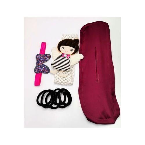 Renkli Desenli Taç Toka Bandana Set