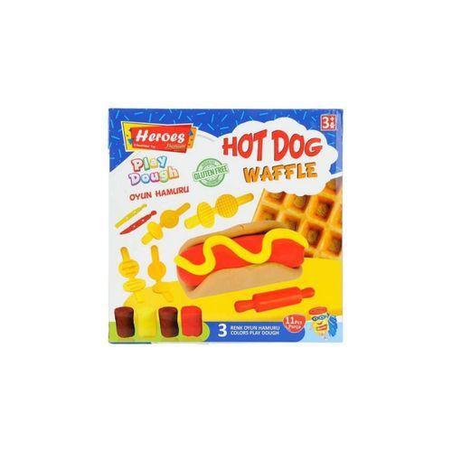 Çocuk ERN-584 Heroes Orta Kutulu Burger Oyun Hamuru Seti  - Eren Oyuncak