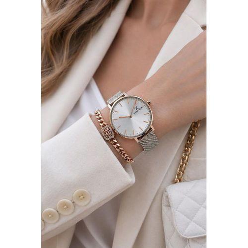 Daniel Klein 2 Yıl Garantili Hasır Çelik Kordon 3 Atm Suya Dayanıklı Kadın Kol Saati HS12809.6