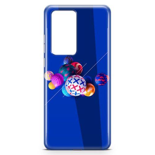 Huawei P40 Pro Kılıf 3D Toplar Arka Kapak Koruma Desenli Full Koruyucu
