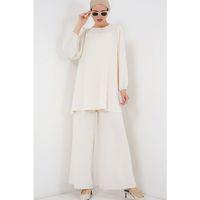 Ayrobin Tunik Pantolon Alt Üst Takım 6712 - Ekru
