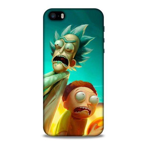 Apple iPhone SE Uyumlu Kılıf Rick And Morty (24) Darbe Emici Kılıf Frank Palicky