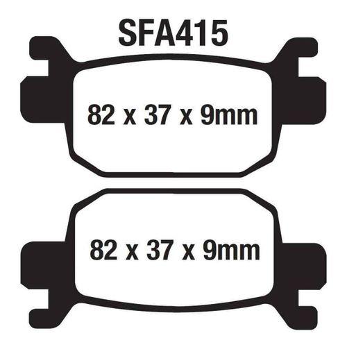 RKS Rks Arka Fren Disk Balatası Sfa415 Newlight 125 Pro; Arora Max-T, Beatrix; Kanuni Seha 125-150