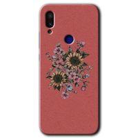 Xiaomi Redmi Note 7 HD Baskılı Kılıf + 9D Tam Ekran Koruyucu - Retro Çiçek