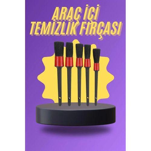 5 Parça Araç İçi Temizlik Fırçası Araç İçi-dışı Temizleme Fırça Seti