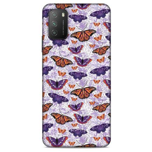 Lopard Xiaomi Poco M3 Uyumlu Kılıf Kelebek Etkisi (45) Back Cover
