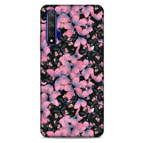 Huawei P Smart S Y8P Kılıf Kelebek Etkisi (25) Antişok Kapak Mavi Sarı