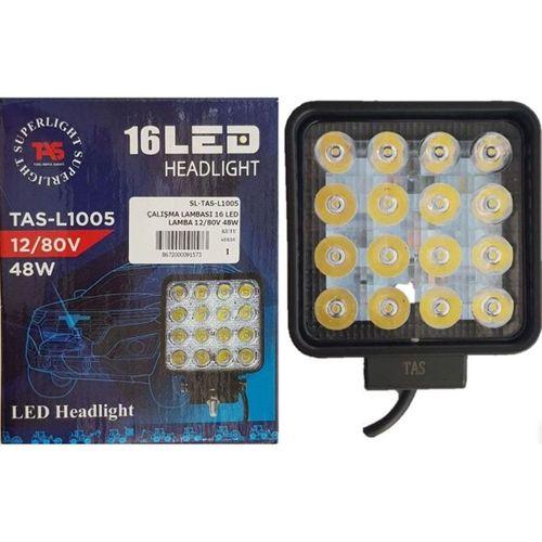 16 LEDLİ ÇALISMA LAMBASI 12/80V 48W (SL-TAS-L1005) NS