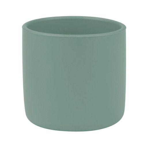 Silikon Mini Bardak Aqua Green Bebek İçin Eğitici ve Kolay Kavranan Bardak