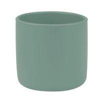 Silikon Mini Bardak Aqua Green Bebek İçin Eğitici ve Kolay Kavranan Bardak