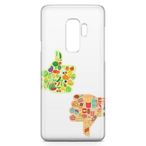 Samsung Galaxy S9 Plus Kılıf Sağlıklı Sağlıksız Arka Kapak Koruma Desenli Full Koruyucu