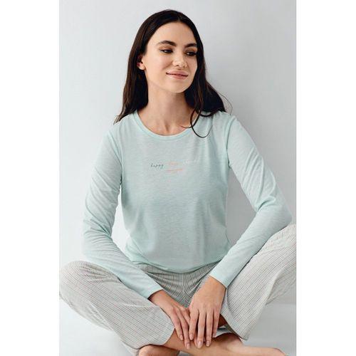 Pierre Cardin 9050-s Kadın Uzun Kol Pijama Takım