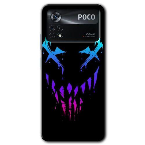 Poco x4 Pro Kılıf HD Desen Baskılı Arka Kapak + Temperli Cam - Çığlık