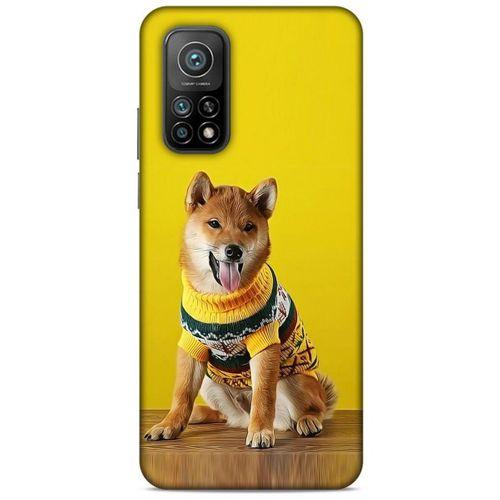 Xiaomi Mi 10T Pro 5G Kılıf Köpek Kıyafetleri (24) Darbe Emici Kılıf Shiba Inu Kazak