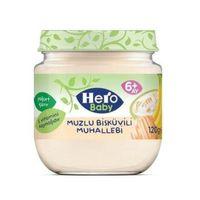 Hero Baby Muzlu Bisküvili Muhallebi Kavanoz Mama 120 Gr