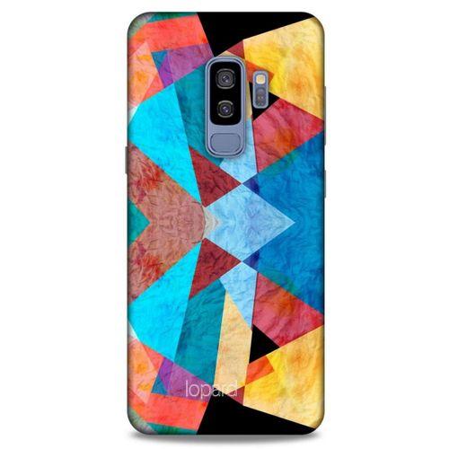 Samsung Galaxy S9 Plus Kılıf Pastel Renkler (25) Antişok Kapak Mavi Sarı