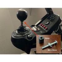 12mm Vites Topu Uzatma Spacer Ekleme Modu Logitech G25 G27 G29 için 3D Baskı (Bu ürün Sadece Plastik parçadır - Almadan Önce Soru Sorabilirsiniz)