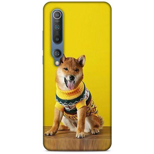 Xiaomi Mi 10 Kılıf Köpek Kıyafetleri (24) Darbe Emici Kılıf Shiba Inu Kazak