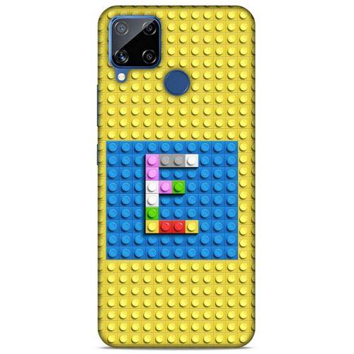 Lopard Oppo Realme C15 Uyumlu Kılıf BloX (15) Antişok Kılıf E Harfi