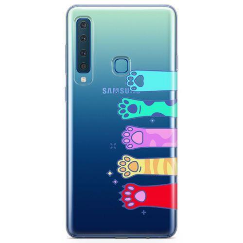 Samsung Galaxy A9 2018 Kılıf Renkli Patiler Arka Kapak Koruma Desenli Full Koruyucu