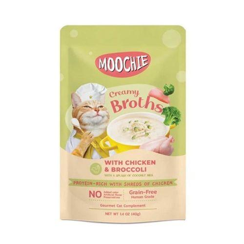 Moochie Çorba Kedi Ödülü Tavuk-Brokoli 40 Gr