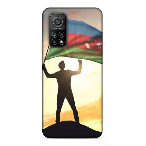 Xiaomi Mi 10T 5G Uyumlu Kılıf Azarbaijan (3) Kapak Azerbaycan Bayrak