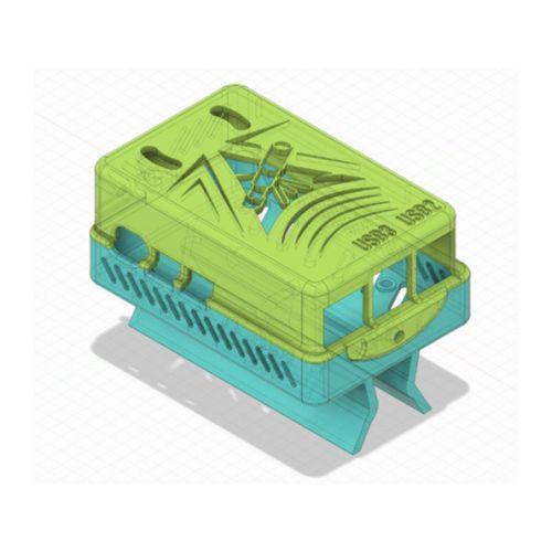 RaspberryPi 5 Kılıf PiMoroni NVMe Tabanı için 3D Baskı (Bu ürün Sadece Plastik parçadır - Almadan Önce Soru Sorabilirsiniz)