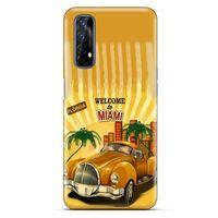Retro (18) Desen Telefon Kılıfları Renkli Oppo Realme 7 Kılıf