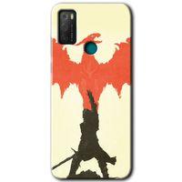 TCL 20E Kılıf HD Desen Baskılı Arka Kapak - Dragon Hunter 1